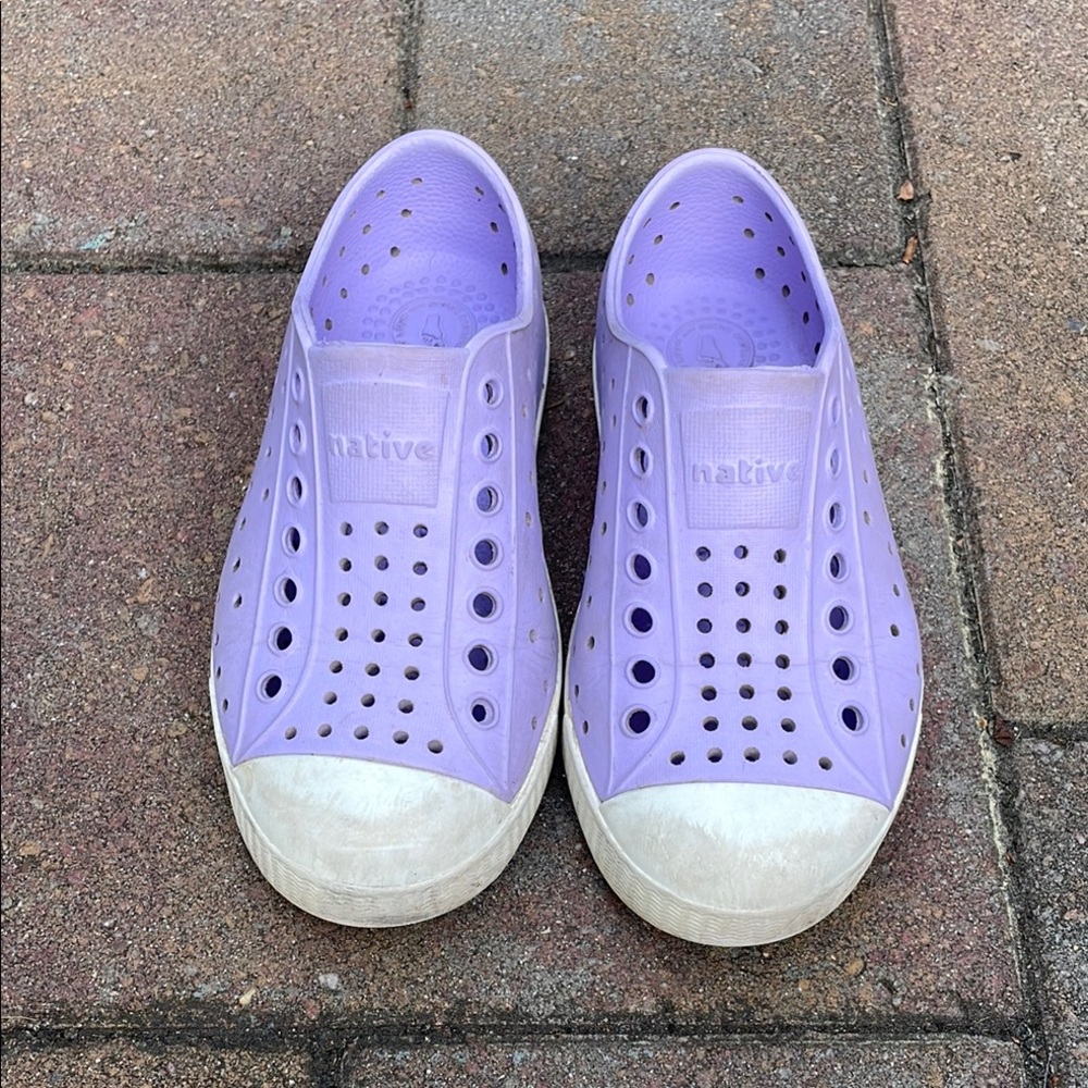 Native Light Purple and White Water Shoes